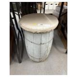 Wood Upholstered Nail Keg