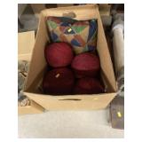 Yarn Balls, Patchwork Pillow