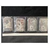 (4) 1 Oz. Sterling Silver Ingots