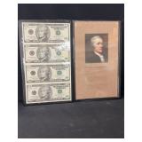 (4) $10 Uncut Bills