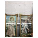 (2) Gilt Framed Lithographs