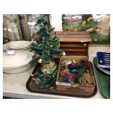 Vintage Christmas Tree and Lights