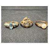 (3) 14K Ladies Rings