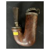 Coin Silver Decorated Pipe