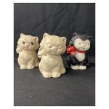 (3) Cast Metal Still Banks