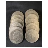 (12) Eisenhower $1 Coins