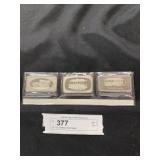 (3) 1 Oz. Sterling Silver Ingots