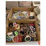 (2) Boxes of Costume Jewelry