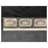 (3) 1 Oz. Sterling Silver Ingots