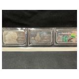 (3) 1 Oz. Sterling Silver Ingots