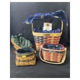 (4) Longaberger Baskets