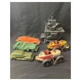 Vintage Wind-Up & Diecast Toys w/ Cast Iron Stove