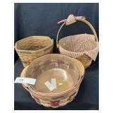 (3) Longaberger Baskets