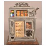 Daval Gum Vendor Coin Op Trade Stimulator.