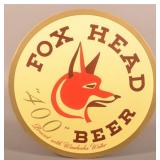 Fox Head "400" Embossed Composite Round Sign.