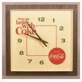 KCS "Things Go Better With Coke" Coca-Cola Clock.