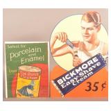 Bickmore Shave Cream Display & Dutch Cleanser Sign
