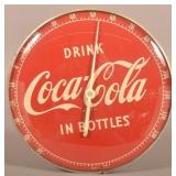 Vintage Coca-Cola Round Advertising Thermometer.