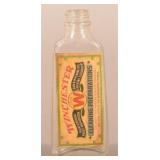 Early Winchester Gun Oil Paper Label on Bottle.