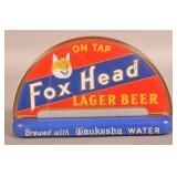 Fox Head Lager Beer Illuminated Bar Halo Sign.