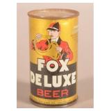 Fox DeLuxe Opening Instruction IRTP Beer Can.
