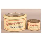 Two Campfire Marshmallow Advertising Tins.