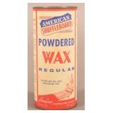 Unusual NOS American Shuffleboard Powdered Wax Can