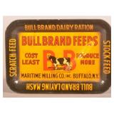 Bull Brand Feeds Litho Advertising Tip Tray.