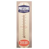 Clean Prestone Anti-Freeze Porcelain Thermometer.