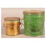 Groff Bros. and Ahrens Lard Tins.