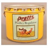 35 lb. Pratts Poultry Regulator Metal Bin.