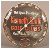 Rare Vintage Kenneth Smith Golf Clubs Thermometer.