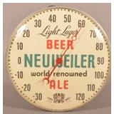 Neuweiler Light Lager Beer Round Thermometer.