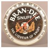 Unusual Brand-Dee Snuff Round Tobacco Thermometer.