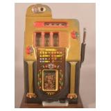 Mills 1 cent Golden Falls Slot Machine.