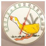 Vintage Round Thermometer w/ Baby Duck.