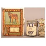 Ceresota Tin Match Holder & Advert. Primitives.