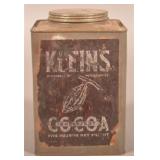 Rare Square 5 lb. Paper Label Klein