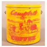 Campbell 4 lb. Bail-Handled Coffee Tin.
