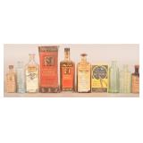 Group of Vintage Vet Dog Medicine Bottles & Boxes.