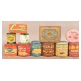 Assorted Vintage Advertising Tins.
