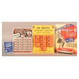 4 Vtg. Drug Store Medicine & Razor Blade Displays.