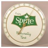 NOS Vintage Sprite Advertising Round Thermometer.