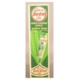Golden Girl Sun-Drop Cola Advertising Thermometer.