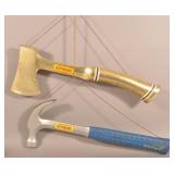 Two Vintage Estwing Unbreakable Tools Signs.