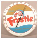 Drink Frostie Root Beer Round Thermometer.