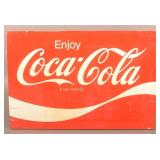 1960 Enjoy Coca-Cola Metal Display Sign.