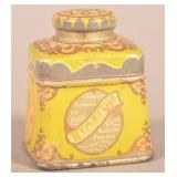 Rare Figural "Hand Bag Size" Hymettus Tin.