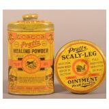 Early Pratts Litho Healing Powder Veterinary Tin.
