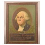 Tin George Washington Providence Insurance Sign.